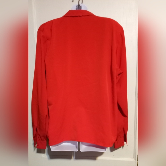 Claudia Richard Red Blouse - Picture 3 of 6